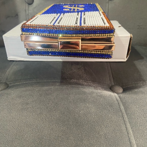 GRIPLT Bling Chocolate Diamands Monye Purses and handbag Rhinstone., - Picture 5 of 5